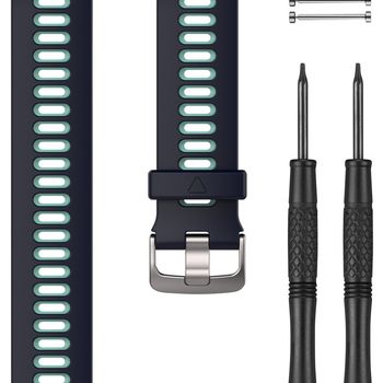 Artikelbild des Artikels “Garmin Mitternachtsblaues/Frostblaues Uhrenarmband aus Silikon “