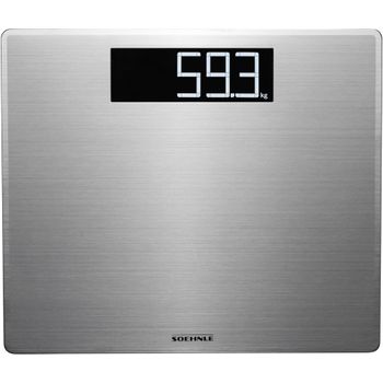 Product image of the product “Soehnle Style Sense Safe 300 personal scales 63867 digital Wägebereich (max.)=180kg stainless steel (gebürstet) ”