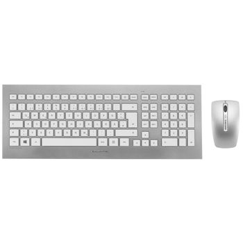 Product image of the product “CHERRY DW 8000 keyboard Mouse included RF Wireless QWERTZ German Silver, White ”
