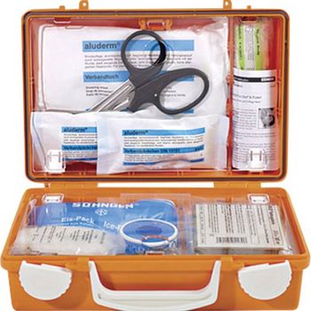 Product image of the product “Söhngen 0301125 Erste Hilfe suitcase DIN 13157 260 x 170 x 110 Orange ”