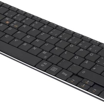 Image du produit “Renkforce RF-DS-SLIMBT Bluetooth® Tastatur allemand, QWERTZ noir rechargeable ”