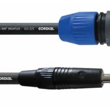 Product image of the product “Cordial speaker cable [1x Typ SPK-plug - 1x Typ SPK-Stecker] 2 x 2.5mm² 10.00m black ”