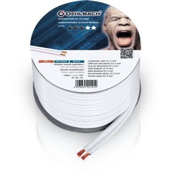 Product image of the product “OEHLBACH SP-15 10m audio cable White ”