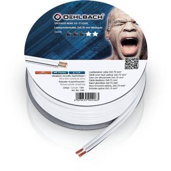 Immagine del prodotto “OEHLBACH SP-7 10m cavo audio Bianco ”