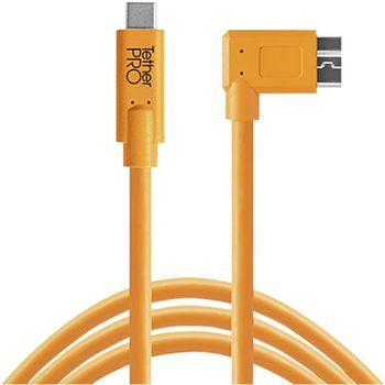 Artikelbild des Artikels “Tether Tools USB-C zu 3.0 Micro- B Right Angle 4,60m orange “