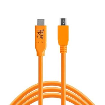 Artikelbild des Artikels “Tether Tools CUC2515-ORG USB-C zu 2.0 Micro- B 5-Pin 4,60m orange “