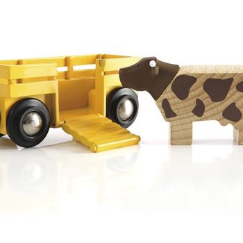 Artikelbild des Artikels “Brio 33406000 Tierwagen mit Kuh “