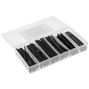 Product image of the product “Delock Schrumpfschlauch Sortiment 100-teilige Box, black ”
