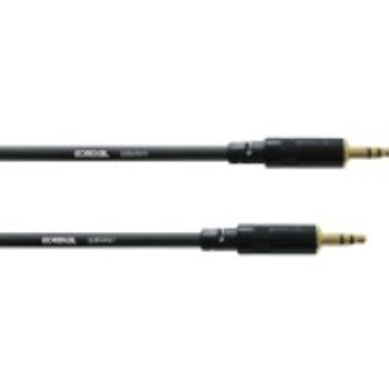 Artikelbild des Artikels “Cordial CFS 0,6 WW Klinke Klinken Verbindungskabel [1x Klinkenstecker 3.5mm - 1x Klinkenstecker 3.5 mm] 0.60m Schwarz Flexibel “