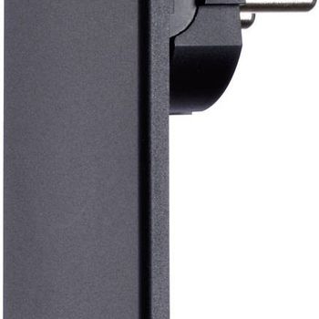 Product image of the product “EVOline 1510.0000.0100 Schutzkontakt-Flachplug plastic with Aussteckhilfe 230V black IP20 ”