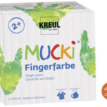 Product image of the product “KREUL MUCKI washable finger paint Blue, Green, Red, Yellow ”