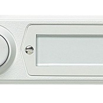 Artikelbild des Artikels “Grothe 51013 Klingeltaster mit Namensschild 1fach Weiß 12 V/1,5A “