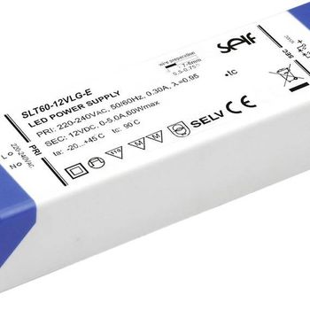 Product image of the product “Self Electronics SLT60-12VLG-E LED-Treiber Konstantspannung 60W 0 - 5A 12.0 V/DC Möbelzulassung, not dimmbar, Überlastschutz ”