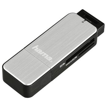Artikelbild des Artikels “Hama 123900 Externer Speicherkartenleser USB-A (USB 3.2 Gen 1) Silber “