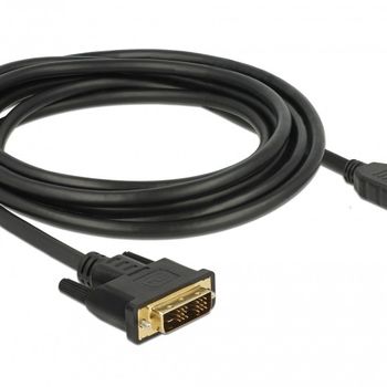 Product image of the product “DeLOCK 85585 video cable adapter 3 m DVI HDMI Type A (Standard) Black ”