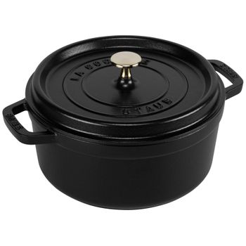 Artikelbild des Artikels “Staub La Cocotte 24cm rund, schwarz, Gusseisen “