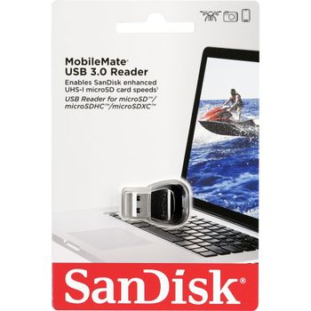 Product image of the product “SanDisk MobileMate card reader USB 3.2 Gen 1 (3.1 Gen 1) Black ”