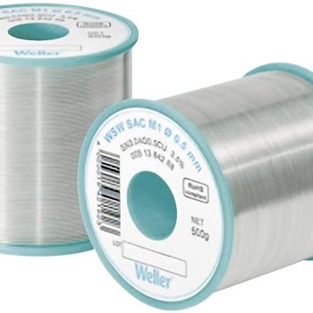 Product image of the product “Weller WSW SAC M1 Lötzinn, bleifrei Spule Sn3,0Ag0,5Cu 250g 0.8mm ”