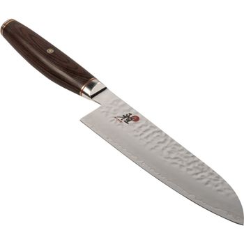 Artikelbild des Artikels “Zwilling MIYABI Santoku Kochmesser, Stahl, 180 mm, silber / braun, 34074-181-0 “