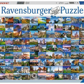 Image du produit “Ravensburger 99 Beautiful Places in Europe Puzzle en cubes 3000 pièce(s) Ville ”