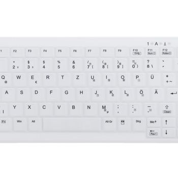 Product image of the product “Contour Design Active Key Contour ClassicClean Medical Keyboard IP68 Mini Wired White DE C4110 ”