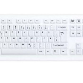 Image du produit “Contour Design Active Key AK-C8100F-UVS-W/GE clavier Médical USB QWERTZ Allemand Blanc ”