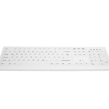 Product image of the product “Contour Design Active Key Contour ClassicClean Medical Keyboard IP68 Full-Size Wired White DE C8100 ”