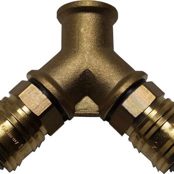 Image du produit “Aerotec Y-Verteiler 2 casier Druckluftverteiler 3/8\  + SK Nippel ”