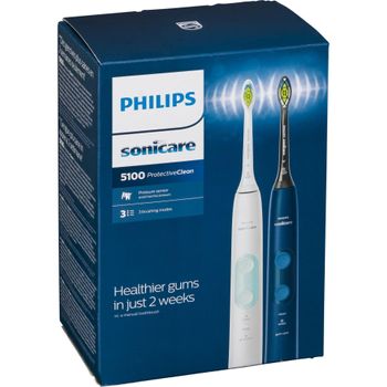 Product image of the product “Philips Sonicare ProtectiveClean 5100 ProtectiveClean 5100 HX6851/34 2-pack sonic electric toothbrushes with accessories ”