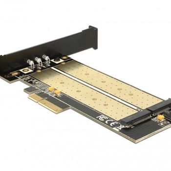 Artikelbild des Artikels “DELOCK PCIe-Card x4 > M2 KeyB + NVMe M.2 KeyM LowProfile “