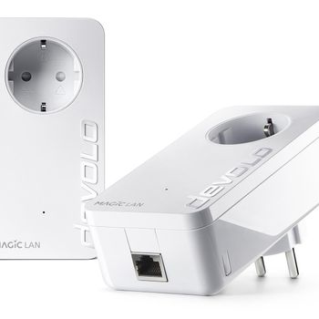 Product image of the product “Devolo Magic 1 Lan Starter Kit 1-1-2 1200 Mbit/s Ethernet LAN White 2 pc(s) ”