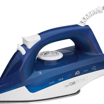 Product image of the product “Clatronic DB 3704 Steam iron Stainless Steel soleplate 2200 W Blue, White ”