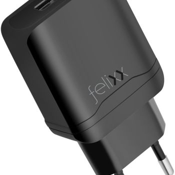 Immagine del prodotto “Felixx CC-QC3-TC Caricabatterie per dispositivi mobili Smartphone, Tablet Nero Accendisigari Ricarica rapida Auto ”