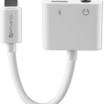 Artikelbild des Artikels “4smarts Activer Audio- und Ladesplitter Lightning auf Lightning und 3,5mm AUX weiß “