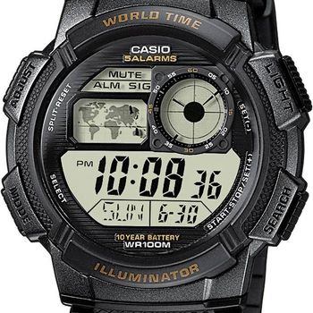 Artikelbild des Artikels “Casio Quarz Armbanduhr AE-1000W-1AVEF (L x B x H) 48.1 x 43.7 x 13.7mm Schwarz Gehäusematerial=Harz Material (Armband)=Harz “