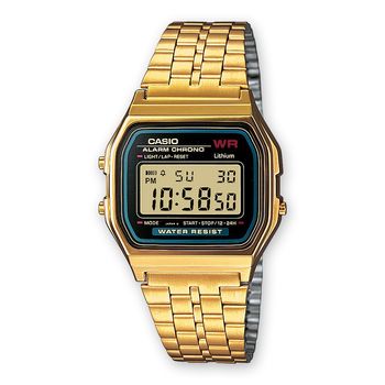 Artikelbild des Artikels “Casio Quarz Armbanduhr A159WGEA-1EF (L x B x H) 36.8 x 32.2 x 8.2mm Gold Gehäusematerial=Harz Material (Armband)=Edelstahl “