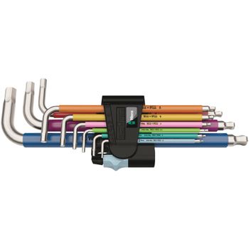 Product image of the product “Wera Multicolour Innen-Sechskant Winkelschraubendreher-Set 1.5 mm, 2 mm, 2.5 mm, 3 mm, 4 mm, 5 mm, 6 mm, 8 mm, 10 mm 9teilig ”