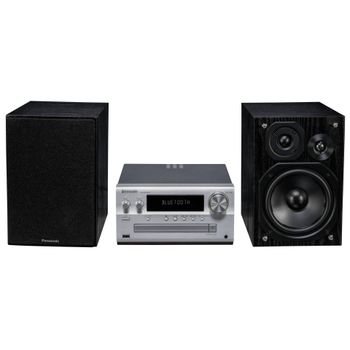 Product image of the product “Panasonic SC-PMX94EG-K Micro HiFi System (120 Watt RMS, Digital Radio DAB+, CD, FM Radio, Bluetooth, USB, AUX) - silver  ”