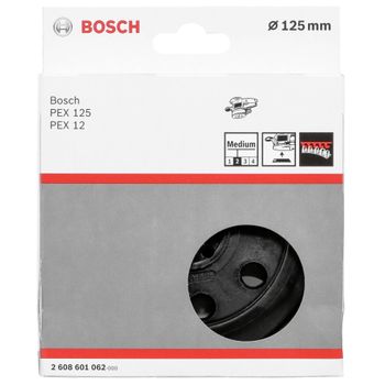 Artikelbild des Artikels “Bosch Accessories 2608601062 Schleifteller mittel, 125 mm, für PEX 12, PEX 12 A, PEX 125 Durchmesser 125mm Passend für (Details) “