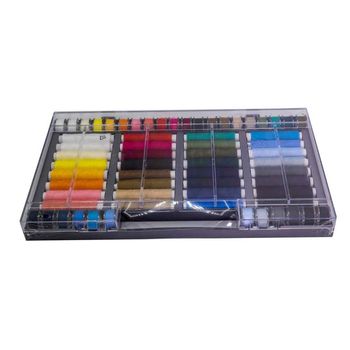 Image du produit “ZKH Nähgarn-Sortiment-Set 64-teilig Syngarn 100% Polyester Nähmaschinengarn ”