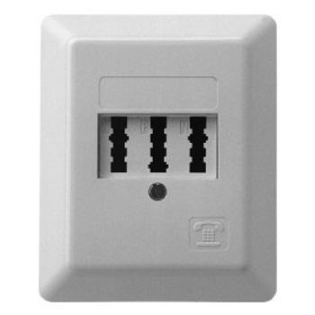 Image du produit “ZE-KOM TAE Dreifachdose: TAE 3 x 6 NFN AP, LSA, perle blanc ”