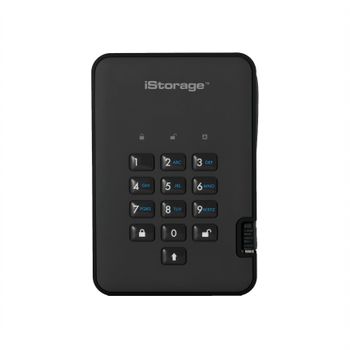 Artikelbild des Artikels “IStorage diskAshur 2® Externe Festplatte 6.35cm (2.5 Zoll) USB-A (USB 3.2 Gen 2) Schwarz IS-DA2-256-1000-B “