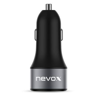 Product image of the product “nevox 1679 mobile device charger Universal Black Cigar lighter Fast charging Auto ”