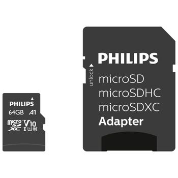 Immagine del prodotto “Philips FM64MP45B/00 memoria flash 64 GB MicroSDXC UHS-I Classe 10 ”