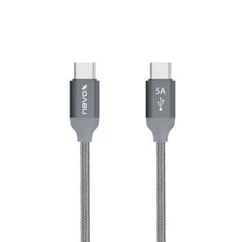 Product image of the product “nevox 1652 USB cable USB 2.0 0.5 m USB C Silver ”