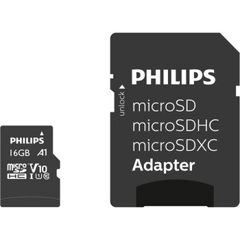 Artikelbild des Artikels “Philips MicroSDHC Card      16GB Class 10 UHS-I U1 incl. Adapter “