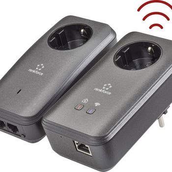 Product image of the product “Renkforce PL600D WiFi Powerline WiFi Starter Kit RF-3385554 500MBit/s ”