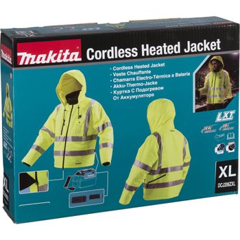 Immagine del prodotto “Makita DCJ206ZXL Akku-Thermojacke giallo Gr.XL Kleider-dimensione: XL Neongelb ”