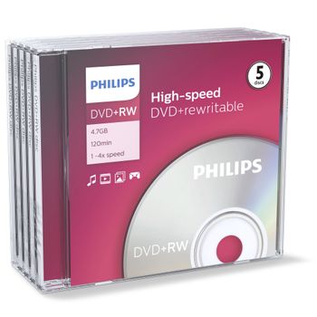 Artikelbild des Artikels “1x5 Philips DVD+RW 4,7GB 4x JC “