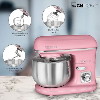 Artikelbild des Artikels “Clatronic KM 3711 Knetmaschine 1100W Pink “